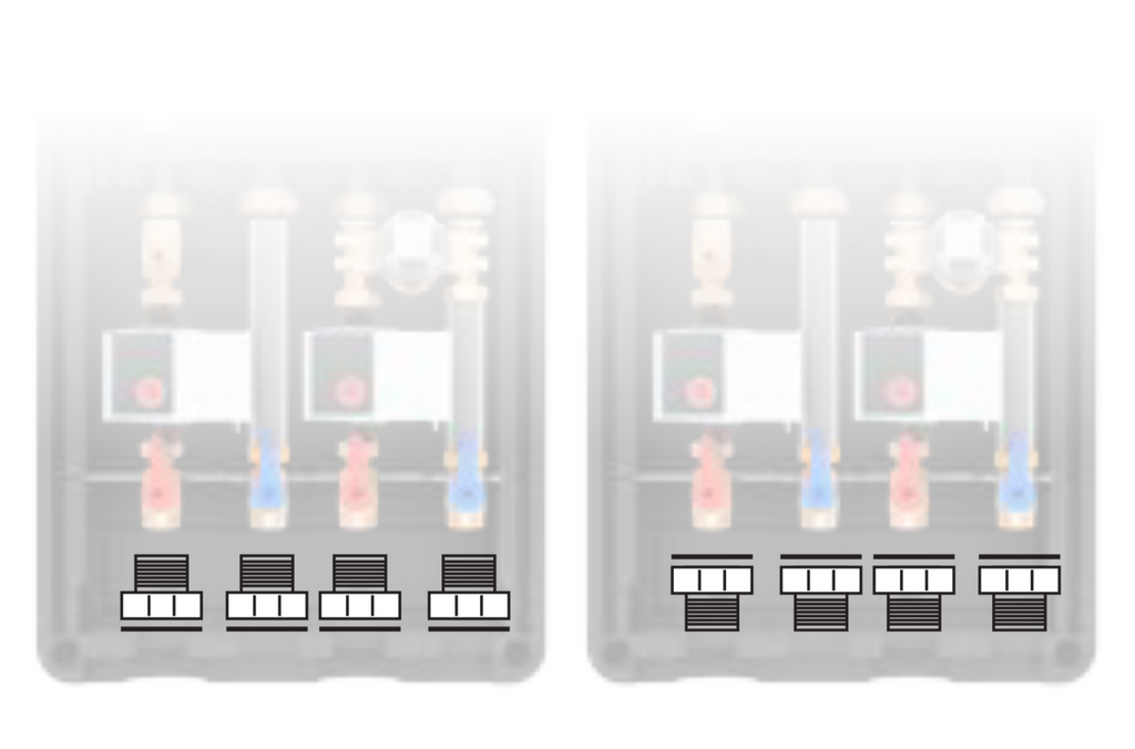 2X 1” F x 3/4” M Connection - T-BOX DN20