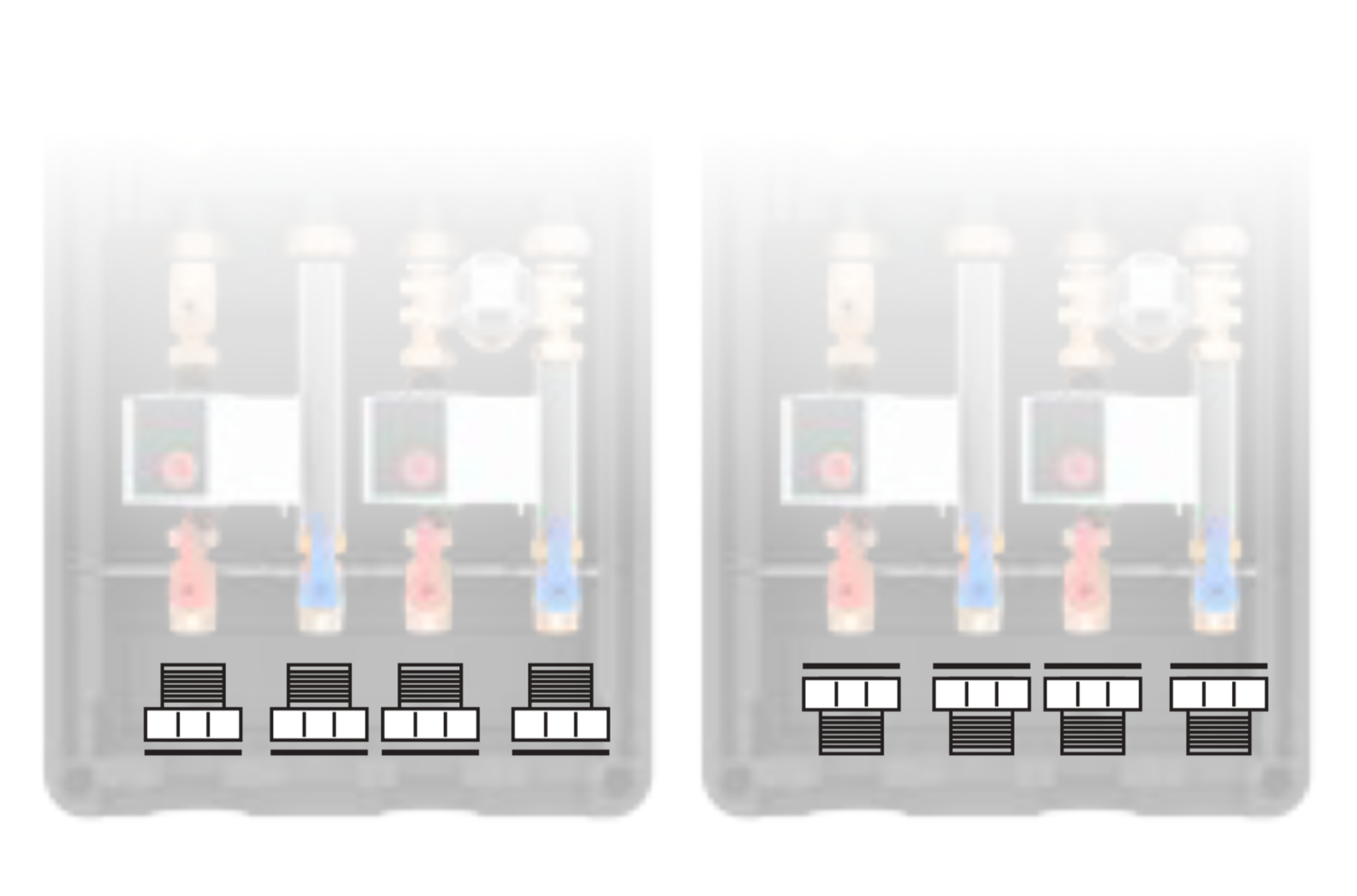 2X 1” F x 3/4” M Connection - T-BOX DN20