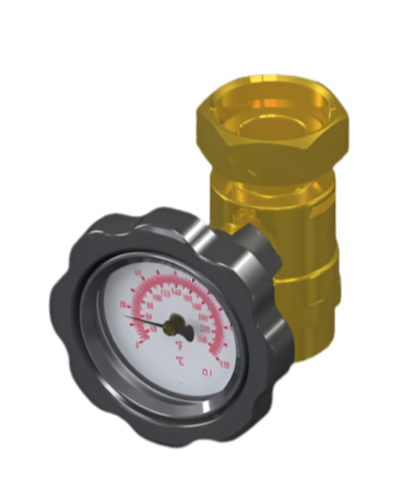Shut-off valve + thermometer kit - Play Module