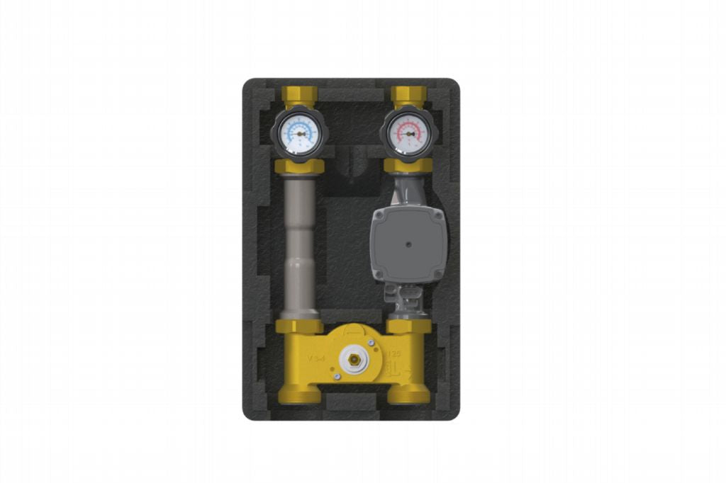 KTC-125 DN25 - Thermostatic Pump Group - KOMPAT DN25