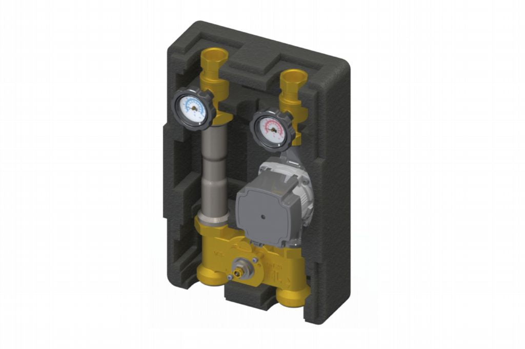 KTC-125 DN25 - Thermostatic Pump Group - KOMPAT DN25