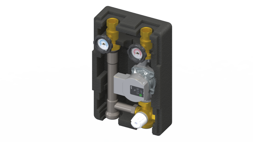 KTC SI-125 DN25 - Thermostatic Pump Group (High Temperature Cut Off) - KOMPAT DN25