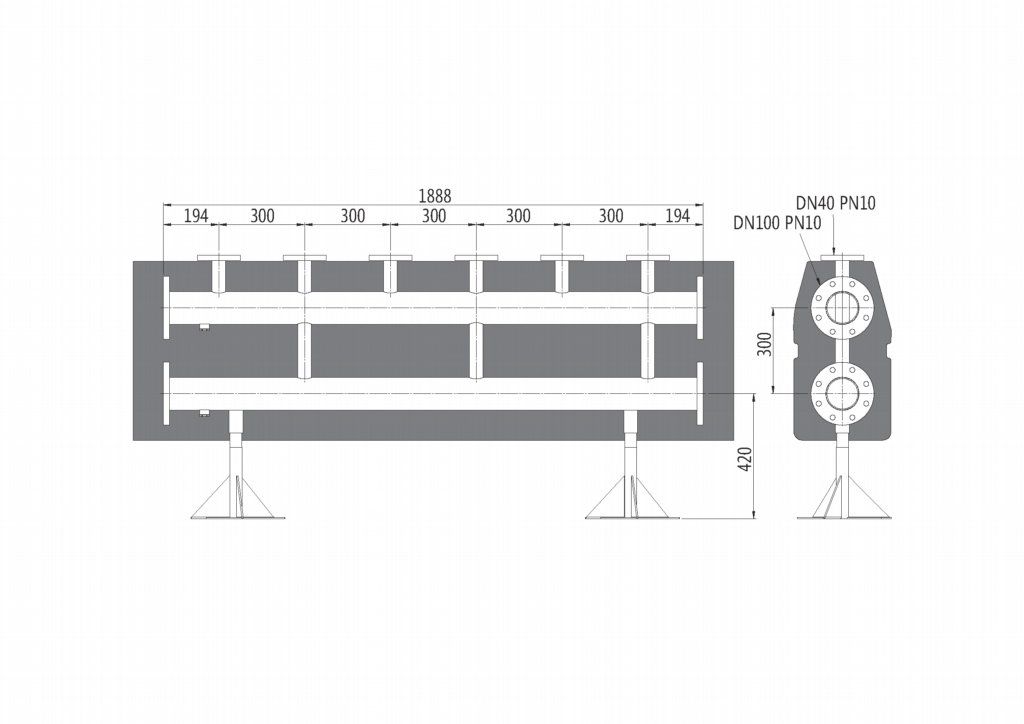 Hercules C DN40 Distribution Manifold - Hercules