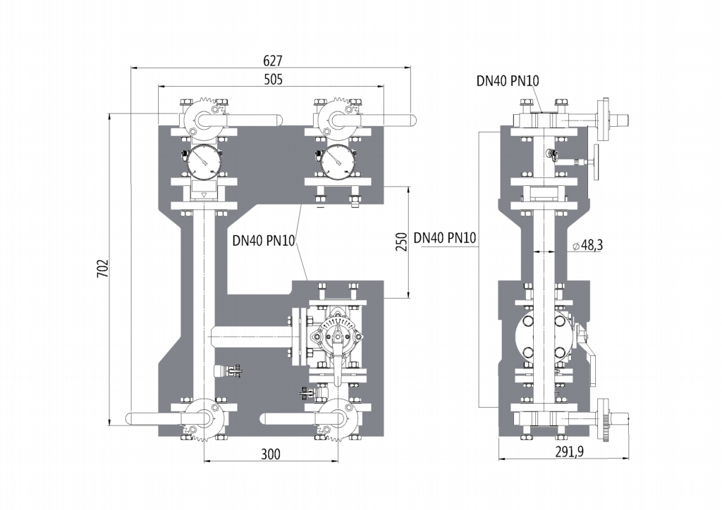 Hercules TV3-300 DN40 Mixing Zone - Hercules