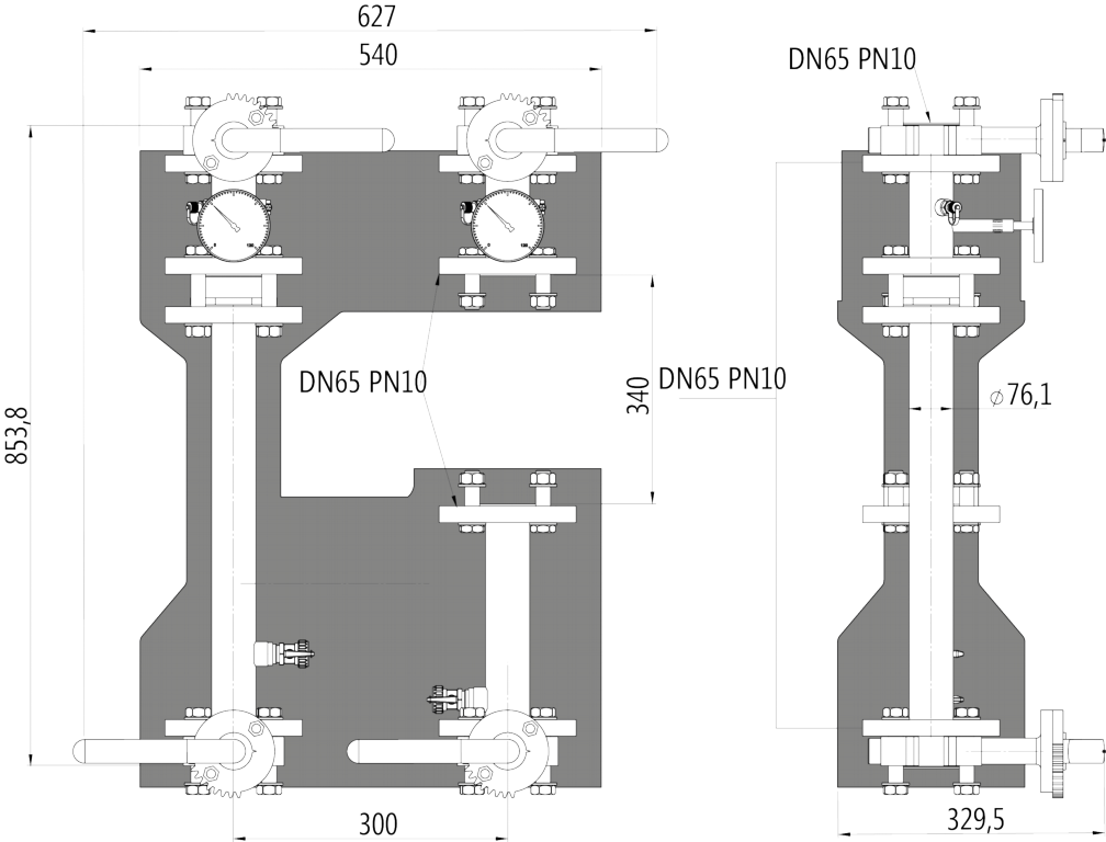 Hercules Heating Pump Group, Dimensional Drawing